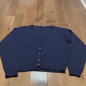 Brandy Melville Deep Blue Cardigan